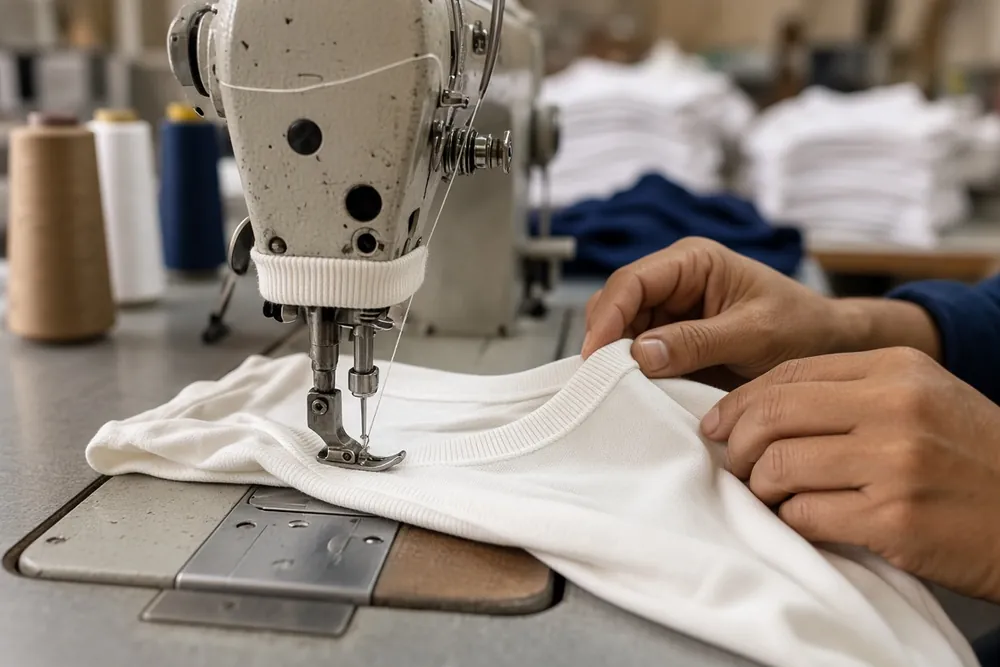 Camisetaria: etapa de costura